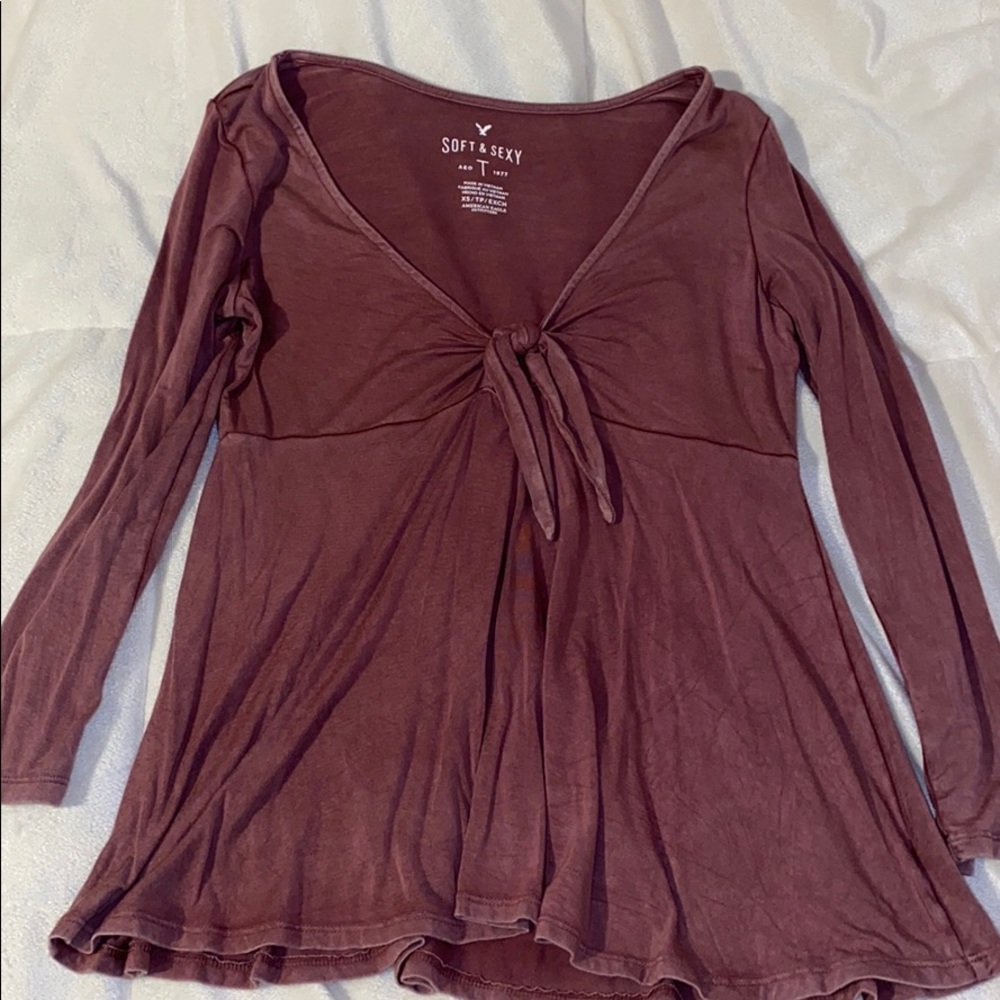AE Long Sleeve Top SIZE: XS